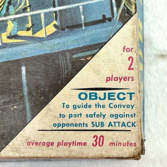 Vintage 1965 Sub Attack Board Game Milton Bradley 100% Complete - Picture 9 of 9